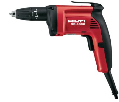 Destornillador eléctrico Hilti SD 4500 en color rojo y negro.