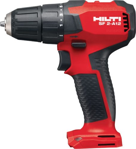 Taladro inalámbrico Hilti en color rojo y negro, diseñado para uso profesional.
