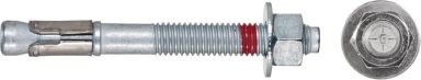 Tornillo de expansión con tuerca, diseñado para anclajes en superficies duras.