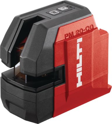 Nivel láser compacto Hilti PM 20-CG en colores rojo y negro.