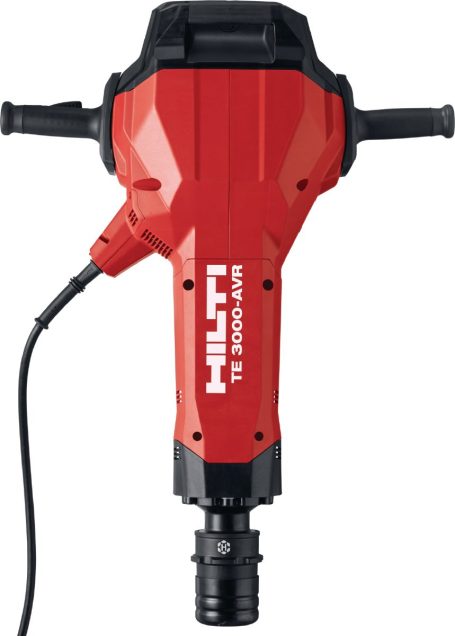 Martillo eléctrico Hilti en color rojo, diseñado para perforar y demoler.
