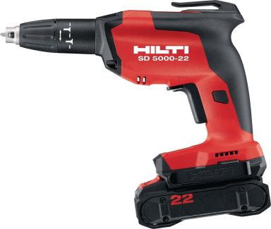 Destornillador inalámbrico Hilti modelo SD 5000-22, color negro y rojo.